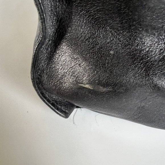 Pelle Studio by Wilson Leather, Black Shoulder Tote, Handbag, Medium - Picture 6 of 7